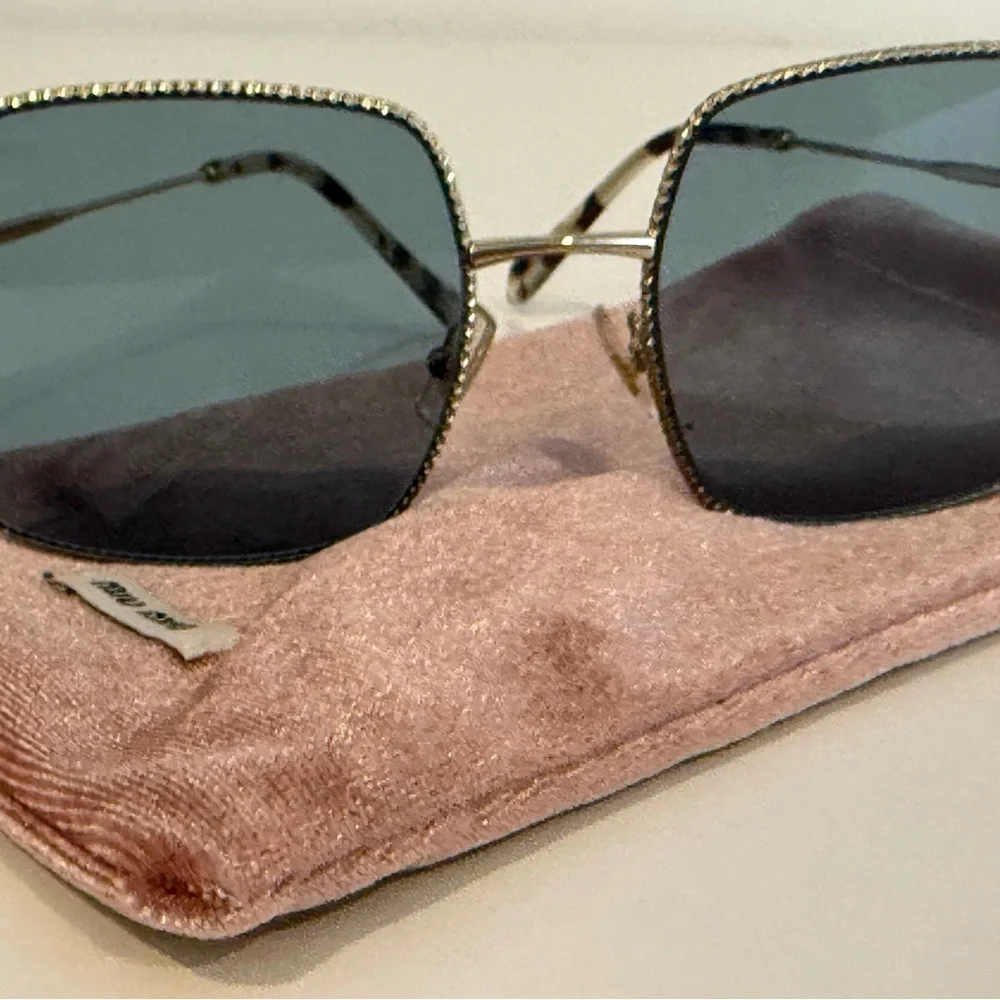 Miu Miu square embellished sunglasses NWOT